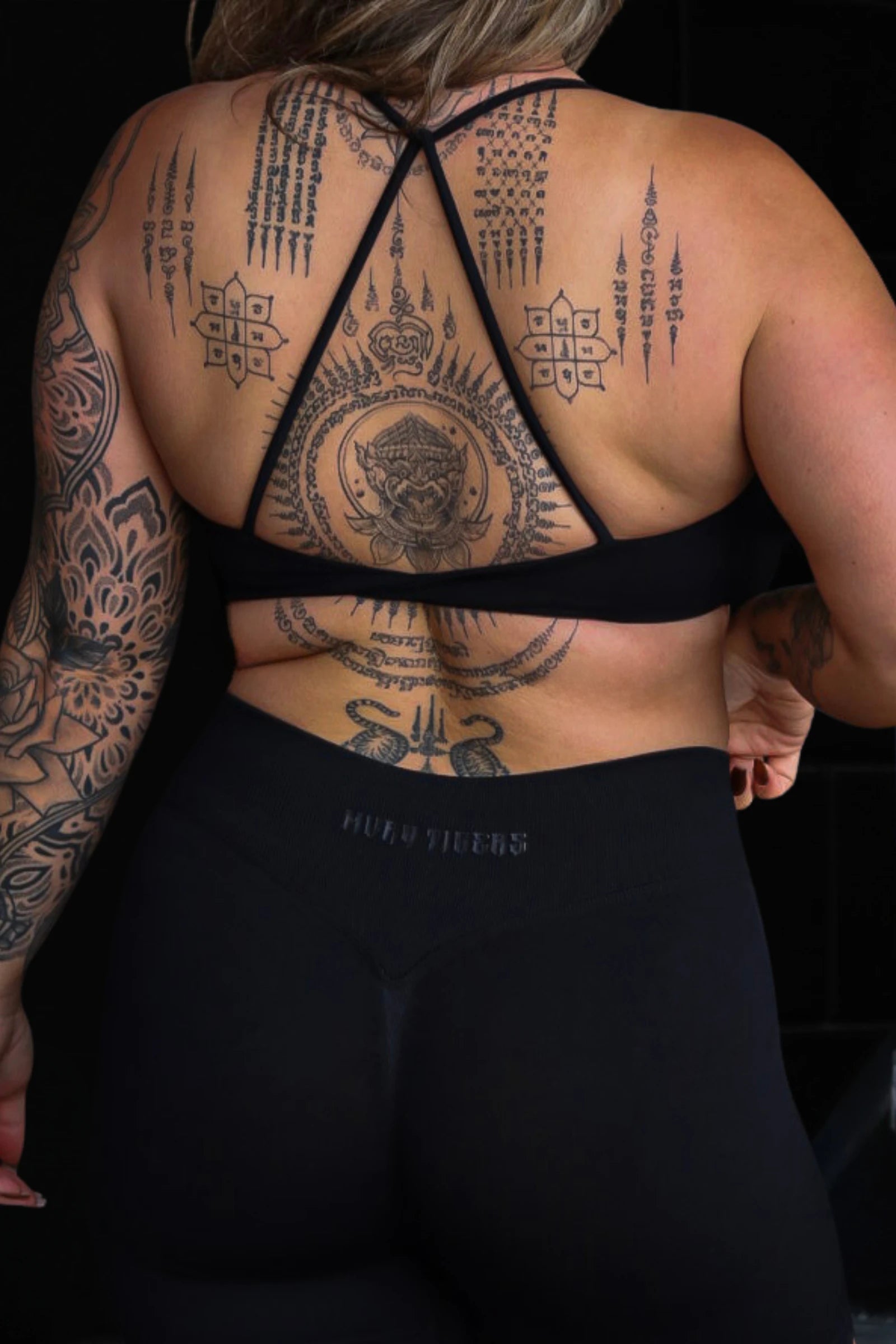 Twisted Back Bra Onyx