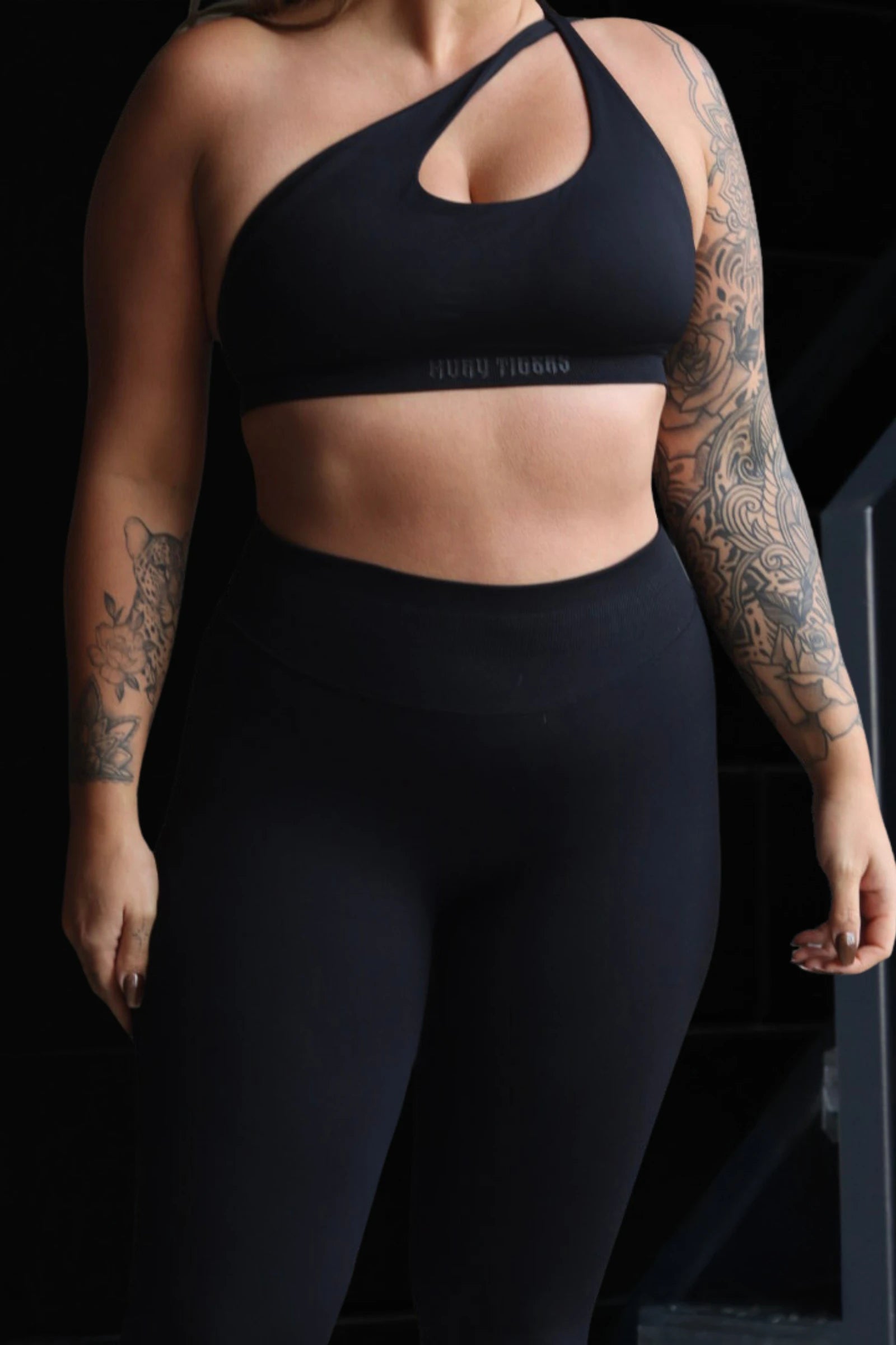 One Shoulder Bra Onyx