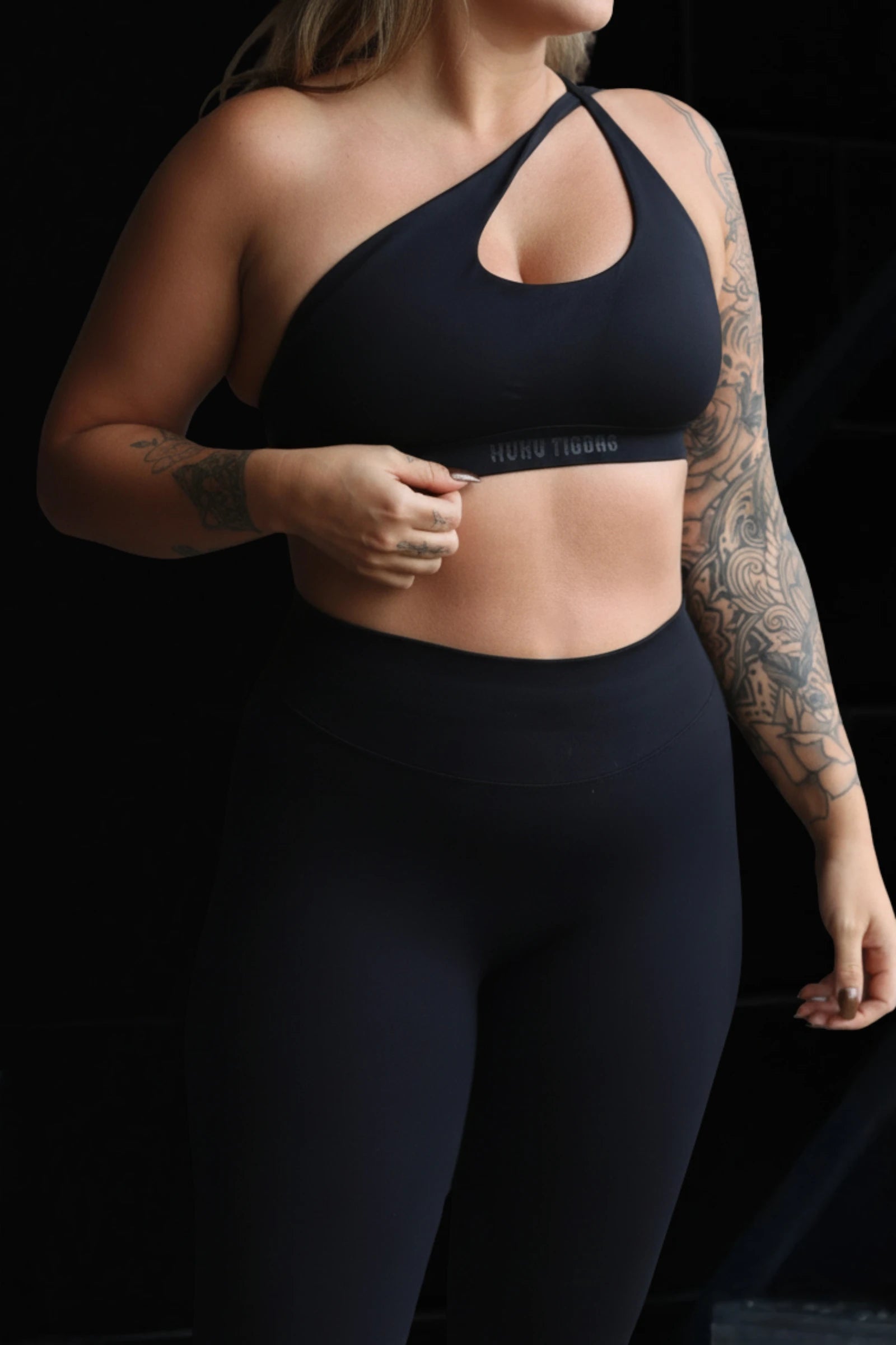 One Shoulder Bra Onyx