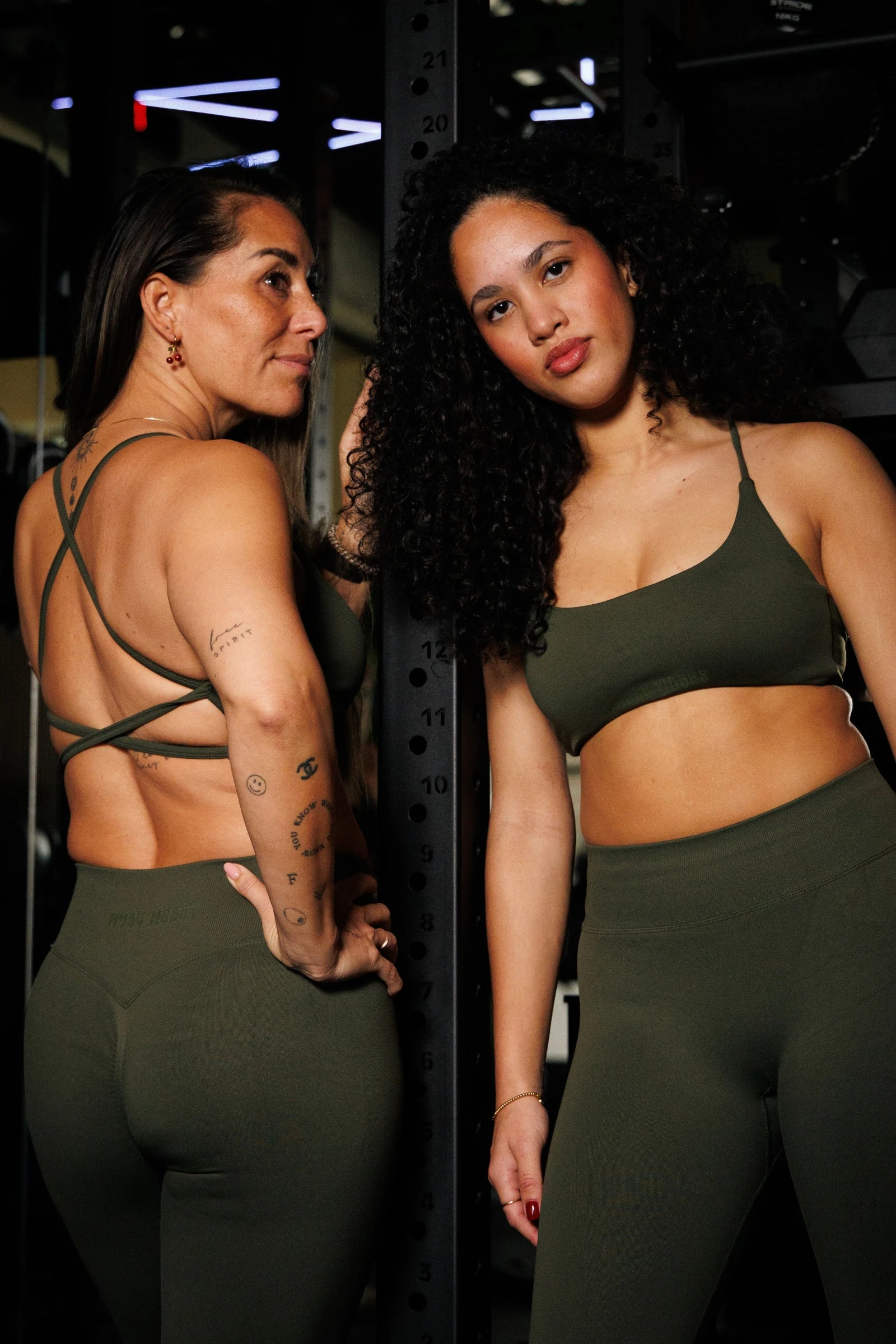 Twisted Back Bra Olive